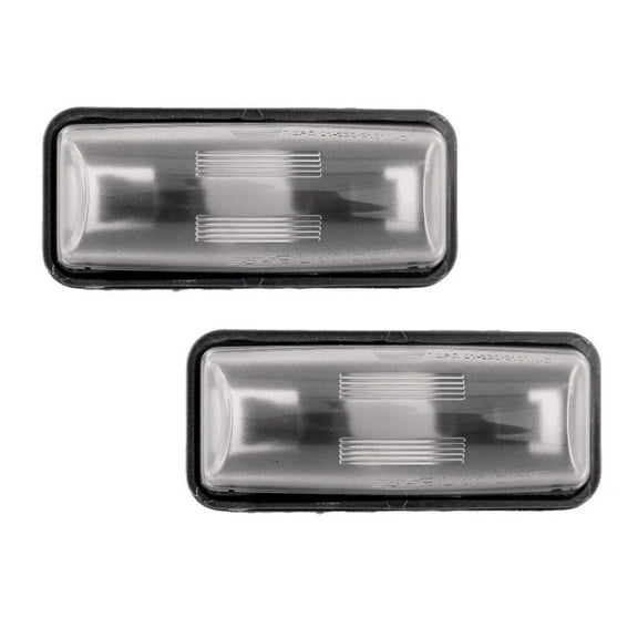 KarParts360 For Subaru XV Crosstrek 2013 2014 2015 License Plate Light Assembly Driver And Passenger Side | Pair | Rear | CAPA | Plastic | Clear Lens | For SU2870100, SU2870100C | 84912FG110