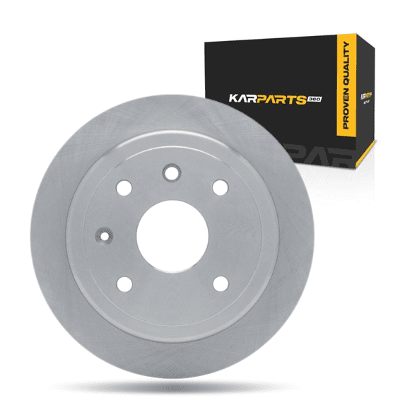 KarParts360 For Suzuki Reno 2005 2006 2007 2008 Disc Brake Rotor | Rear | Solid Type | 257 Millimeters/10.12 Inches Outside Diameter | 4 Stud/Lug Hole
