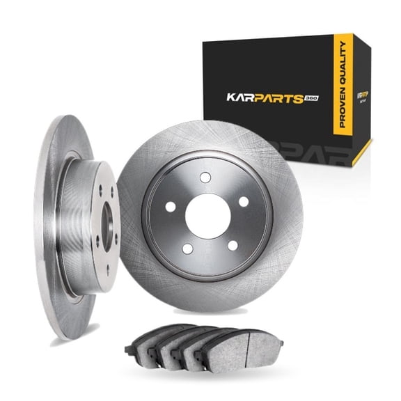 KarParts360 For Suzuki Samurai 1990 91 92 93 1994 Brake Rotor Set Front | Cast Iron | Excluded Calipers | Solid Rotor | 127 Millimeters / 5.00 Inches Bolt Circle | 5 Lug