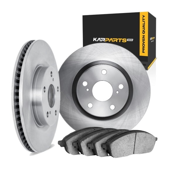 KarParts360 For Suzuki Vitara 1999 00 01 02 03 2004 Brake Set Front | Cast Iron | Vented Rotor | Plain Rotor Style | 127 Millimeters / 5.00 Inches Bolt Circle | 5 Lug
