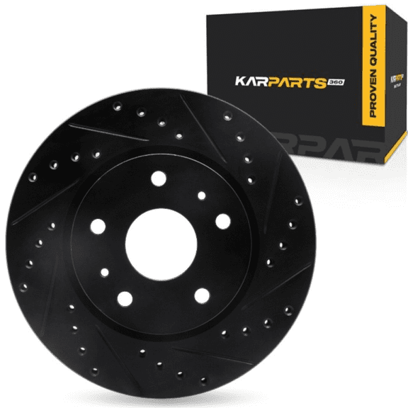 KarParts360 For Suzuki Vitara 2016 2017 2018 Brake Rotor | Black | 22 Millimeters / 0.87 Inches Nominal Thickness | 280 Millimeters / 11.02 Inches Outside Diameter | 5 Stud/Lug Hole