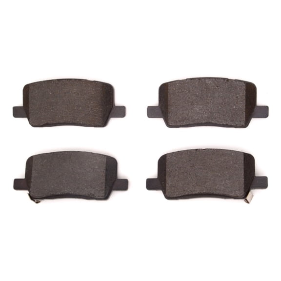 KarParts360 For Tesla X 2017-2024 Brake Pads | Mechanical Pad Wear Sensor Type | 8.2mm/0.32in Inner Overall Thickness | 126.8mm/4.99in Inner Width | 53.2mm/2.09in Outer Pad Height
