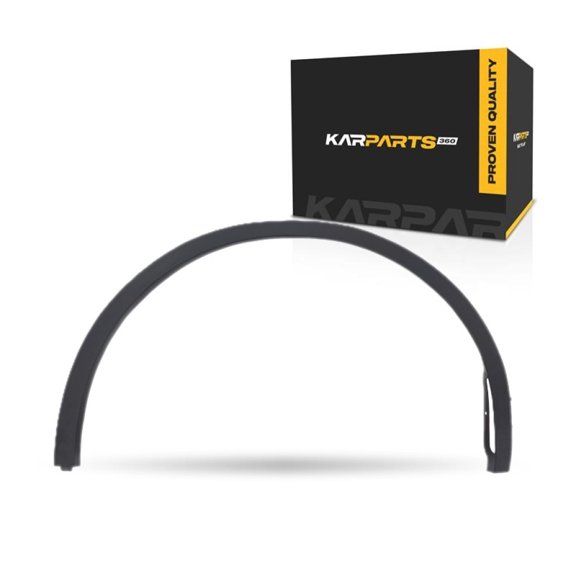 KarParts360 For Tesla Y 2020 21 22 23 2024 Wheel Opening Molding Passenger Side | Front | Plastic Material | Textured Finish | Black Color | Replacement For TA1291101 | 149418600C, 149418600B