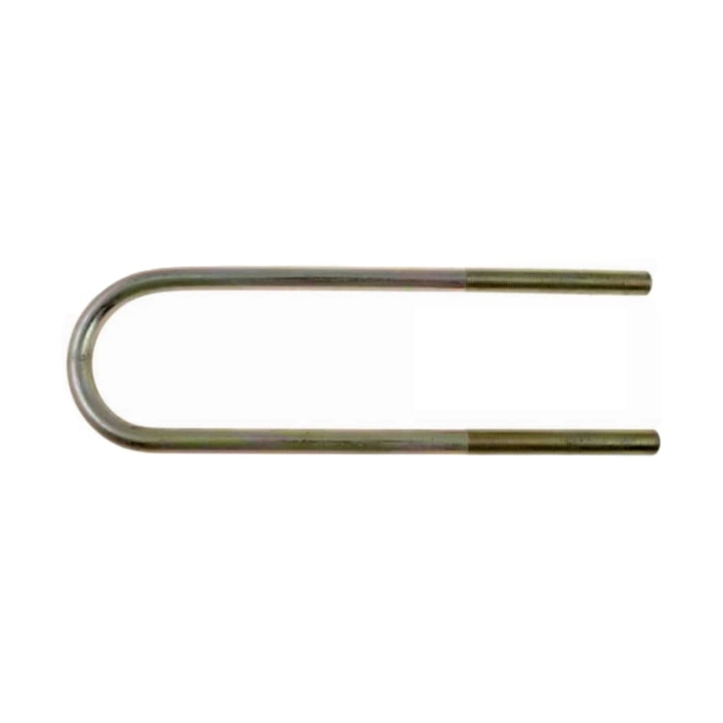 KarParts360 Threaded U-Bolt - Steel | Yellow Zinc | Round U-Bolt | Heat Hardened | Fine Thread | 5/8 Inches Thread Diameter