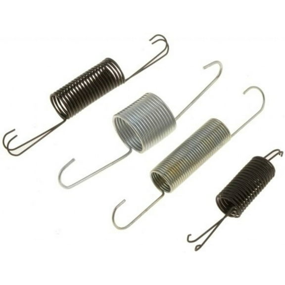 KarParts360 Throttle Return Spring | Spring Steel Material | 4-Pieces | Dual Spring Design | Black and Silver Color