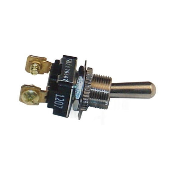 KarParts360 Toggle Switch | Brass | Gold Color | Single Pole Type | Blade Terminal | Single Throw Type | Screw-In Attachment Method