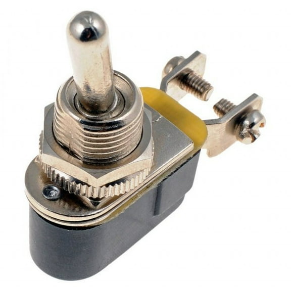 KarParts360 Toggle Switch | Metal Housing | 15A Amperage Rating | Black | Excluded Illuminated | Excluded Mounting Bracket | Single Pole Type