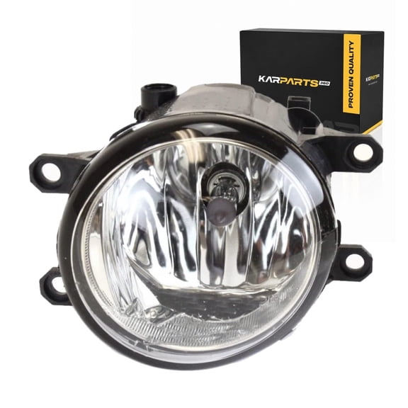 KarParts360 For Toyota 4Runner 2010 2011 2012 2013 Fog Light Passenger Side | Clear | Halogen | Reflector | Replacement For TO2593124 | 812100W050, 116-50650