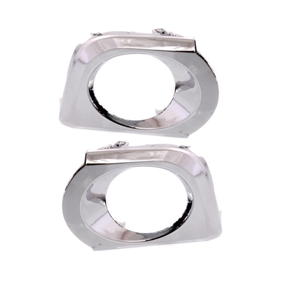 KarParts360 For Toyota 4Runner 2010 2011 2012 2013 Fog Light Trims Driver And Passenger Side | Pair | Front | Chrome | With Chrome Trim | With Appearance Package | Replacement For TO1039134, TO103813
