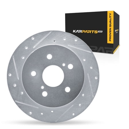 KarParts360 For Toyota C-HR 2018 Brake Rotor | Silver | 12 Millimeters / 0.47 Inches Nominal Thickness | 281 Millimeters / 11.06 Inches Outside Diameter | 5 Stud/Lug Hole