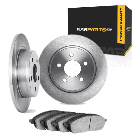 KarParts360 For Toyota Camry 2007 08 09 10 2011 Brake Set | Rear | Cast Iron Rotor | Excluded Calipers | Vented | Plain Rotor Style | 112 Millimeters / 4.41 Inches Bolt Circle | 5 Lugs