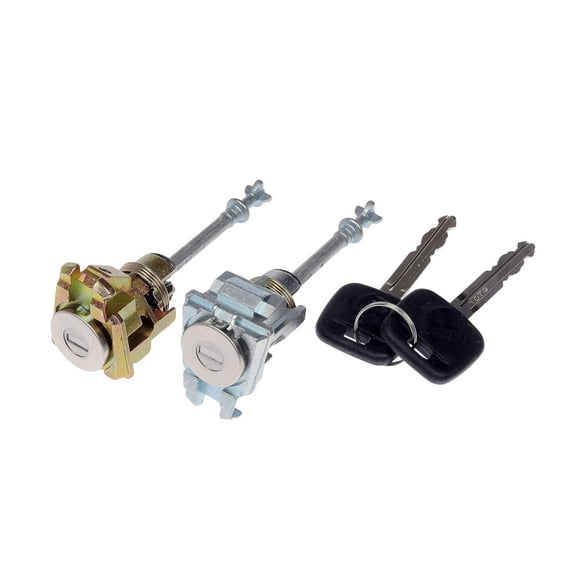 KarParts360 For Toyota Camry 2007 08 09 10 2011 Door Lock Cylinder | 2 Pieces | Aluminum Material | Locking Type | With 2 Keys | Replacement For 6905104020, 6905204020