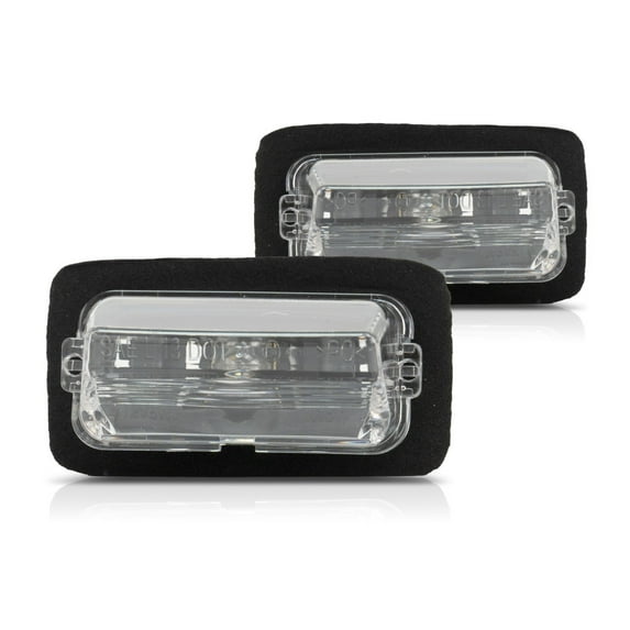 KarParts360 For Toyota Camry 2012 13 14 15 16 2017 License Light Assembly Driver And Passenger Side | Pair | CAPA | Clear Lens | ABS Plastic | With Bulb(s) | Replacement For TO2870105 | 81270-06031