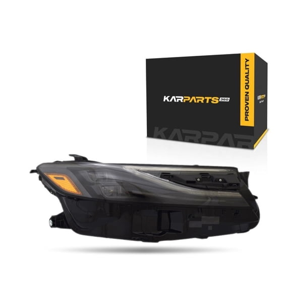 KarParts360 For Toyota Camry 2025 Headlight Passenger Side | Clear | LED | PP Plastic Housing | LED Front Signal Light Bulb Type | XSE Model | LED High and Low Beam Bulb Type | For TO2503345