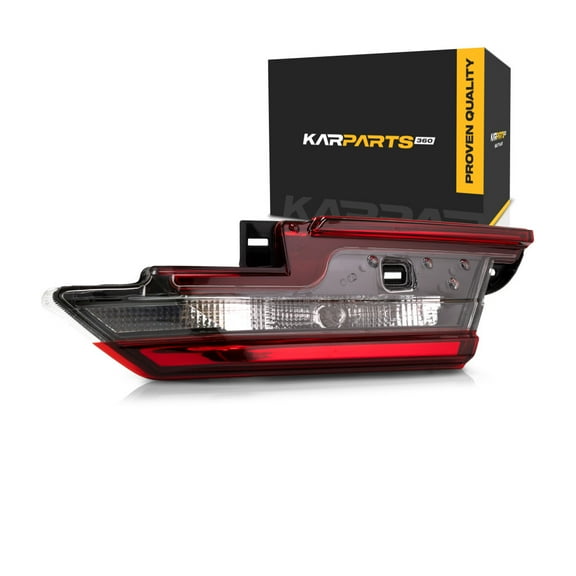 KarParts360 For Toyota Camry 2025 Tail Light Passenger Side, Inner | Red, Clear Lens | ABS Plastic Housing | PMMA Plastic Lens | With Bulbs | LE/SE Model | Replacement For TO2803168 | 81580-AQ010