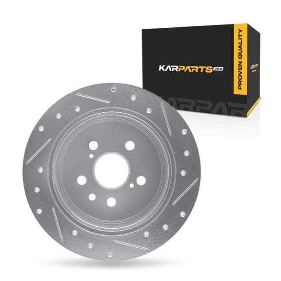 KarParts360 For Toyota Celica 1994 1995 Brake Rotor | Silver | 10 Millimeters / 0.39 Inches Nominal Thickness | 269 Millimeters / 10.59 Inches Outside Diameter | 5 Stud/Lug Hole