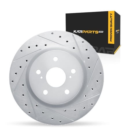 KarParts360 For Toyota Corolla Cross 2022 23 24 25 2026 Brake Rotor Front, Passenger Side | Cast Iron | 28 Millimeters/1.10 Inches Nominal Thickness | 305 Millimeters/12.01 Inches Outside Diameter