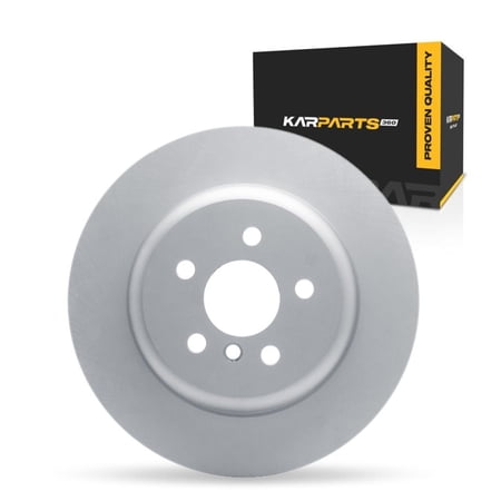 KarParts360 For Toyota GR Supra 2020-2026 Brake Rotor Rear, Passenger Side | Cast Iron | Plain Style | 18.4 Millimeters/0.72 Inches Discard Thickness | 330 Millimeters/12.99 Inches Outside Diameter