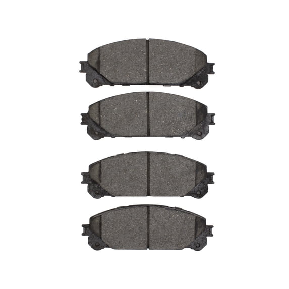 KarParts360 For Toyota Grand Highlander 2024 2025 Disc Brake Pads | Mechanical Pad Wear Sensor | 59.4 Millimeters / 2.34 Inches Inner Pad Height | 59.4 Millimeters / 2.34 Inches Outer Pad Height