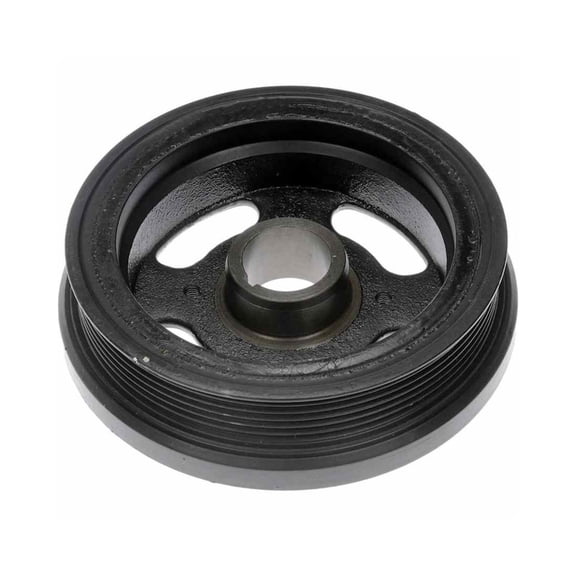 KarParts360 For Toyota Highlander 2019 Harmonic Balancer | Black Color | Serpentine Drive Belt Type | Keyway Type | 1 Mounting Hole | Replacement For 134700V020, 134700V030