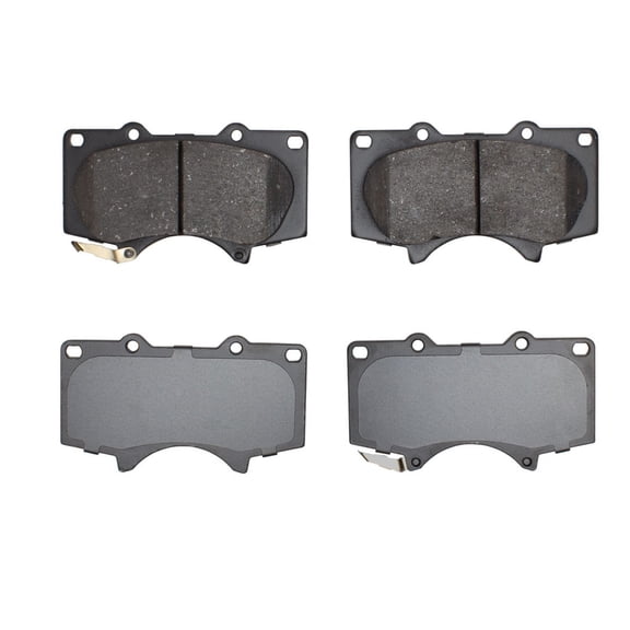 KarParts360 For Toyota Hilux 2009 2010 2011 2012 Disc Brake Pads | Ceramic Friction | Mechanical Pad Wear Sensor | 77.5mm/3.05in Inner Height | 134.6mm/5.30in Inner Width | 77.5mm/3.05in Outer Height