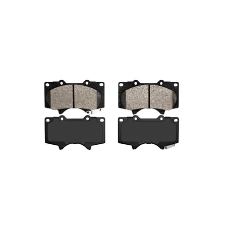 KarParts360 For Toyota Hilux 2016-2025 Brake Pads and Hardware Set | 16.9 Millimeters / 0.67 Inches Inner Pad Overall Thickness | 134.6 Millimeters / 5.30 Inches Inner Pad Width