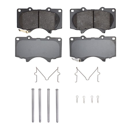 KarParts360 For Toyota Hilux 2016-2025 Disc Brake Pads | Ceramic Friction | Mechanical Pad Wear Sensor | 134.6mm/5.30in Inner Width | 77.5mm/3.05in Outer Height | 134.6mm/5.30in Outer Width
