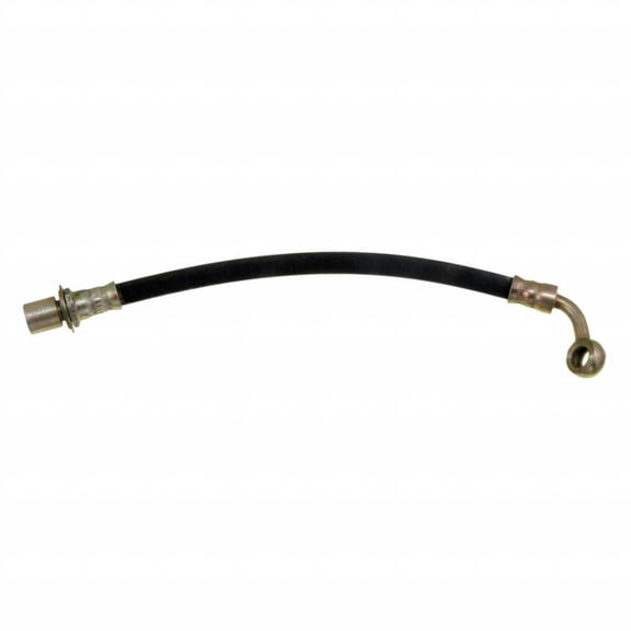 KarParts360 For Toyota Land Cruiser 1993 94 95 96 1997 Brake Hydraulic Hose | Treated Steel End 1 Fitting Material | 9.88 inches Axis 1 Length | Black | Flexible Hose Type | Banjo End 1 Fitting Type