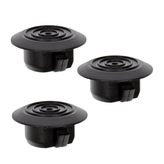 KarParts360 For Toyota Matrix 2009 10 11 12 13 2014 Multi-Purpose Retainers | Plastic | Black | Molding Push Retainer Fastener | 1.25 Inches Face Diameter | 0.83 Inches Fastener Hole Size | 3 Pieces