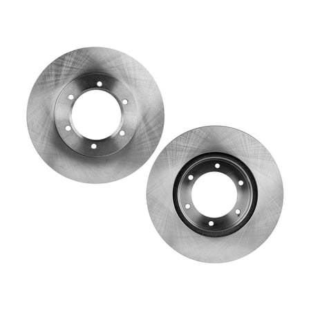 KarParts360 For Toyota Pickup 1990 91 92 93 94 1995 Brake Discs Front, Driver And Passenger Side | Pair | Cast Iron | Natural | Plain Surface | Vented | 11.38 Inches Diameter | 4351235110, 4351235190