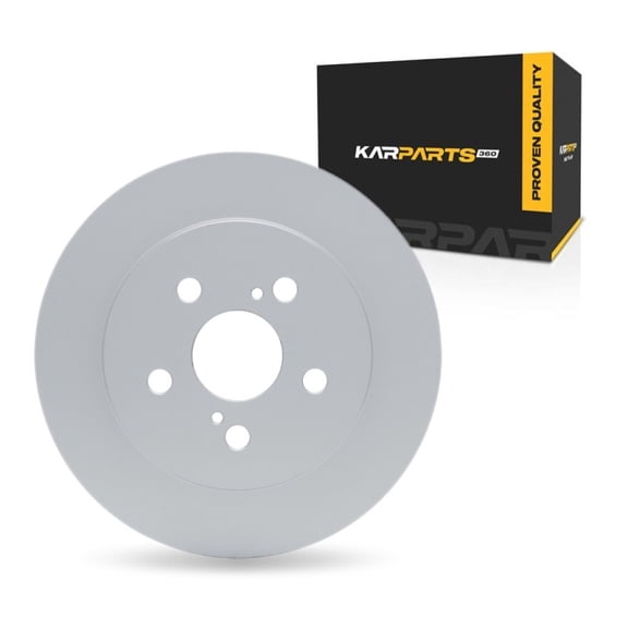 KarParts360 For Toyota Prius Plug-In 2012 2013 2014 2015 Brake Rotor | Coated | 8.8 Millimeters / 0.35 Inches Nominal Thickness | 259 Millimeters / 10.20 Inches Outside Diameter | 5 Stud/Lug Hole