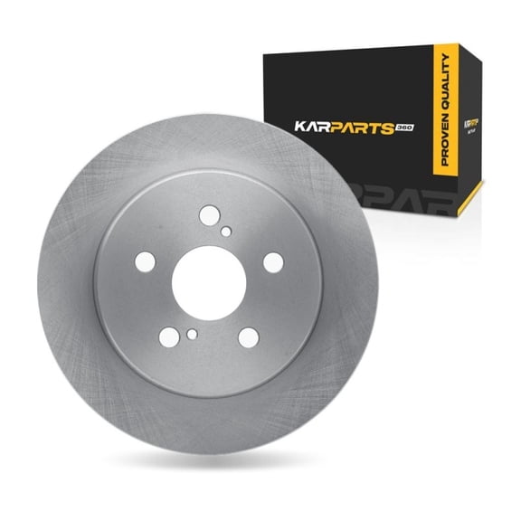 KarParts360 For Toyota Prius Plug-In 2012 2013 2014 2015 Brake Rotor Rear | Cast Iron | 55 Millimeters/2.17 Inches Center Hole Diameter | 7.5 Millimeters/0.30 Inches Discard Thickness | 5 Lug Hole