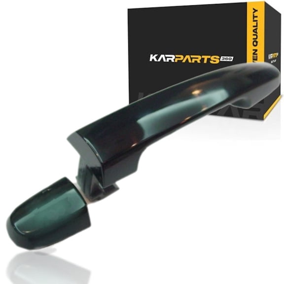 KarParts360 For Toyota RAV4 2001-2012 Exterior Door Handle Passenger Side | Rear | Keyless Type | Smooth | Black Color | Excluded Smart Entry System | For TO1310136 | 6921112220C1, 6922742070C0