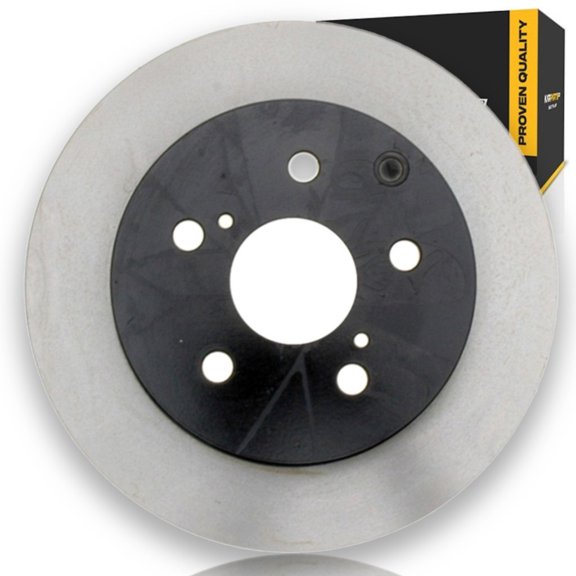 KarParts360 For Toyota RAV4 2006-2018 Disc Brake Rotor Rear | Solid | Cast Iron | Turned Ground | Rotors Only | 114.3 mm (4.5 in.) Bolt Circle | Replacement For 19203443