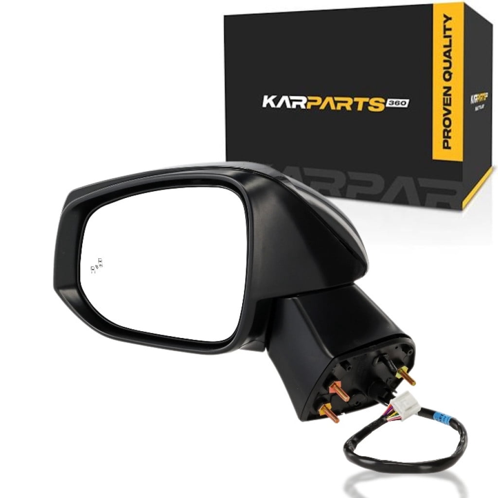 KarParts360 For Toyota RAV4 2019-2025 Door Mirror Driver Side | Power | Heated | Paintable Finish | Manual Folding | With Signal Light | Replacement For TO1320390 | 8794042K80-PFM, 8794042E31-PFM