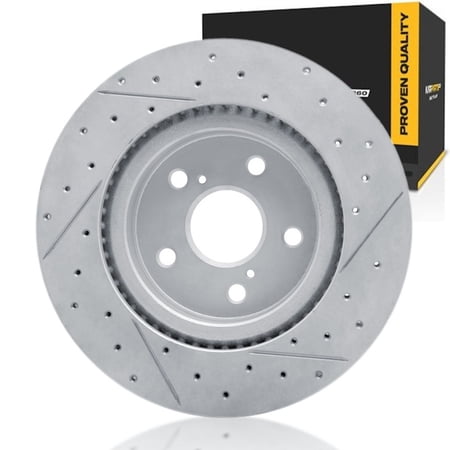 KarParts360 For Toyota RAV4 2019-2026 Brake Rotor | 62 Millimeters / 2.44 Inches Center Hole Diameter | 25 Millimeters / 0.98 Inches Discard Thickness