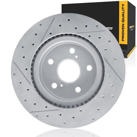KarParts360 For Toyota RAV4 2019-2026 Brake Rotor | 62 Millimeters / 2.44 Inches Center Hole Diameter | 25 Millimeters / 0.98 Inches Discard Thickness