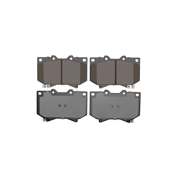 KarParts360 For Toyota Sequoia 2001 2002 Disc Brake Pads | Ceramic Friction | Mechanical Pad Wear Sensor | 78mm/3.07in Inner Height | 119.6mm/4.71in Inner Width | 78mm/3.07in Outer Height