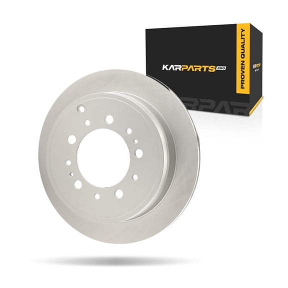 KarParts360 For Toyota Sequoia 2008-2022 Brake Disc Rear Driver OR Passenger Side | Single Pc. | Cast Iron | G-Coated | Vented | Plain Surface | 5 Lugs | 5 Studs | 13.58 In. Disc Diameter | 424310C01