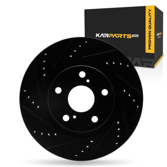 KarParts360 For Toyota Supra 1990 1991 1992 Brake Rotor | Black | 18 Millimeters / 0.71 Inches Nominal Thickness | 291 Millimeters / 11.46 Inches Outside Diameter | 5 Stud/Lug Hole