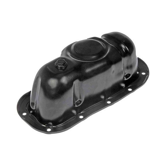 KarParts360 For Toyota Tacoma 2006-2015 Engine Oil Pan | Steel | Black Color | Wet Sump Type | Rear Sump Location | M14 By 1.5 Drain Thread Size | 4.75 Inches Maximum Depth | 12102-31010, 12102AD010