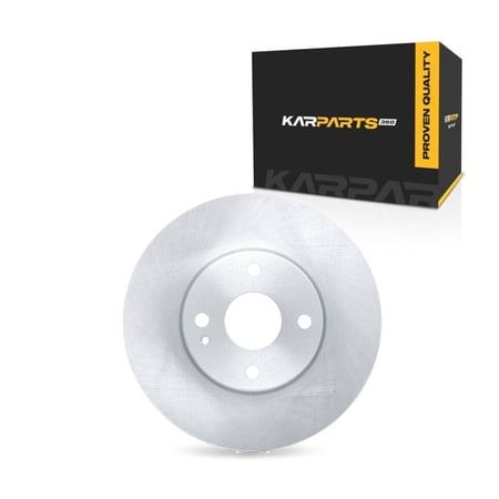 KarParts360 For Toyota Yaris 2019 20 21 22 23 2024 Disc Brake Rotor | Front | Cast Iron Material | Vented Type | 100 Millimeters/3.94 Inches Bolt Circle | 4 Lug Holes