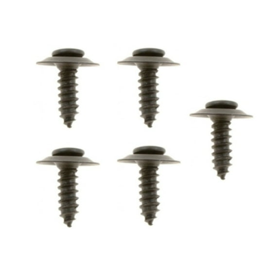 KarParts360 Trim Screw | Black | Steel | Trim Head | Phillips Drive Style | Zinc Fastener Plating | 3/4 Inches Overall Length