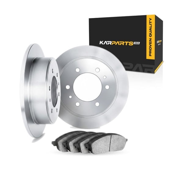 KarParts360 For VPG MV-1 2011 2012 Brake Rotor Set Rear | Cast Iron | Excluded Calipers | Vented Rotor | 120 Millimeters / 4.72 Inches Bolt Circle | 6 Lug