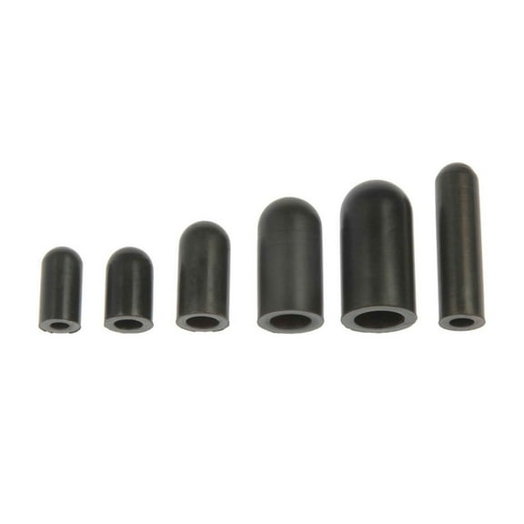 KarParts360 Vacuum Cap Assortment | 30 Pieces | Made Of Rubber | Black | 0.14 Inches/0.22 Inches/0.32 Inches/0.38 Inches/0.21 Inches/0.26 Inches Inside Diameter