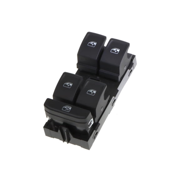 KarParts360 For Volkswagen Arteon/Jetta 2019 2020 2021 Power Window Switch | Plastic/Metal Material | Black/White Color | Bullet Terminal | Female Connector | Replacement For 5G0959857DWHS