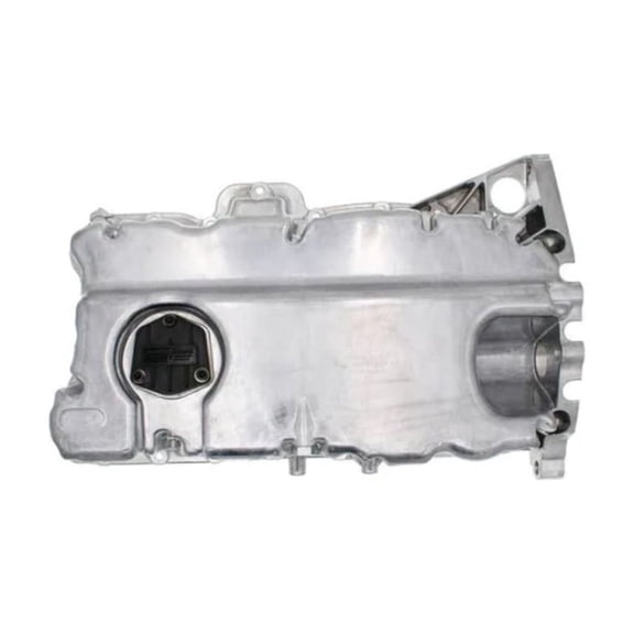 KarParts360 For Volkswagen Atlas 2018 19 20 21 22 2023 Engine Oil Pan | Aluminum Material | Natural Finish | Silver | 5.8 qt Capacity | M12x1.25 Inches Drain Thread Size | For 3H103601AD, 3H103601AK