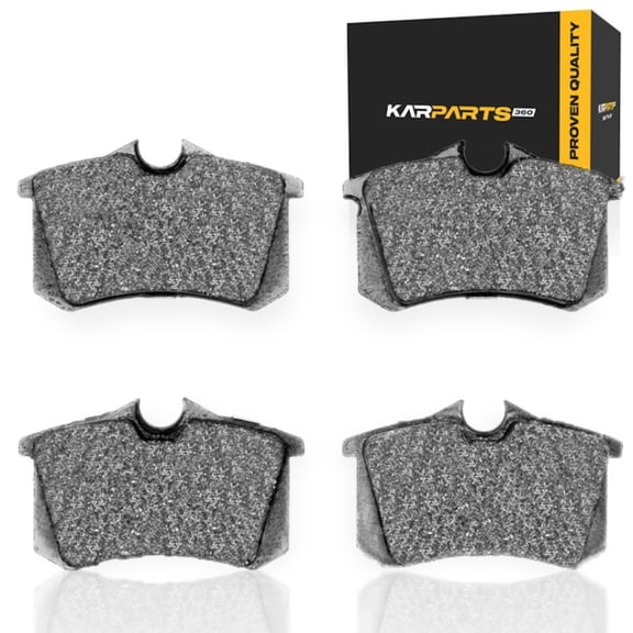 KarParts360 For Volkswagen Beetle 1998 Disc Brake Pads | Low Metallic | 52.8 Millimeters / 2.08 Inches Inner Height | 87.1 Millimeters / 3.43 Inches Inner Pad Width