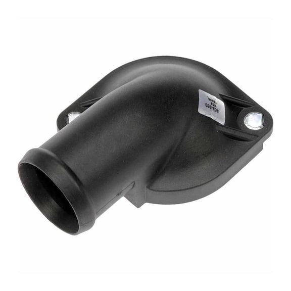 KarParts360 For Volkswagen EuroVan 2001 2002 2003 2004 Engine Coolant Thermostat Housing | Plastic Material | Black Color | 90 Degree Housing Neck Angle | 2 Mounting Hole | Replacement For 74121121B