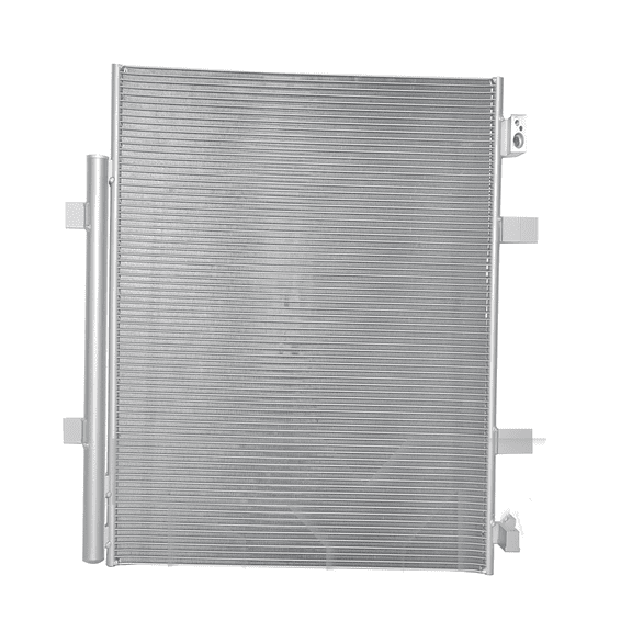 KarParts360 For Volkswagen ID.4 2021 2022 2023 2024 A/C Condenser | Block Fitting | 0.54 In. Inlet Diameter | 0.46 In. Outlet Diameter | 0.47 In. Core Thickness | With Receiver Drier | For VW3030142